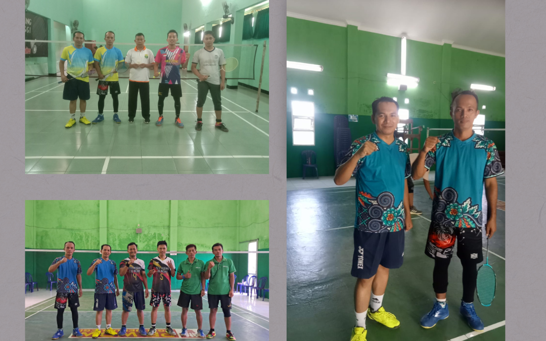 PJ. KEPALA DESA TRITIH WETAN DAN KEPALA DUSUN KALIANGIN RAIH JUARA 2 KEJUARAAN BADMINTON TINGKAT KECAMATAN