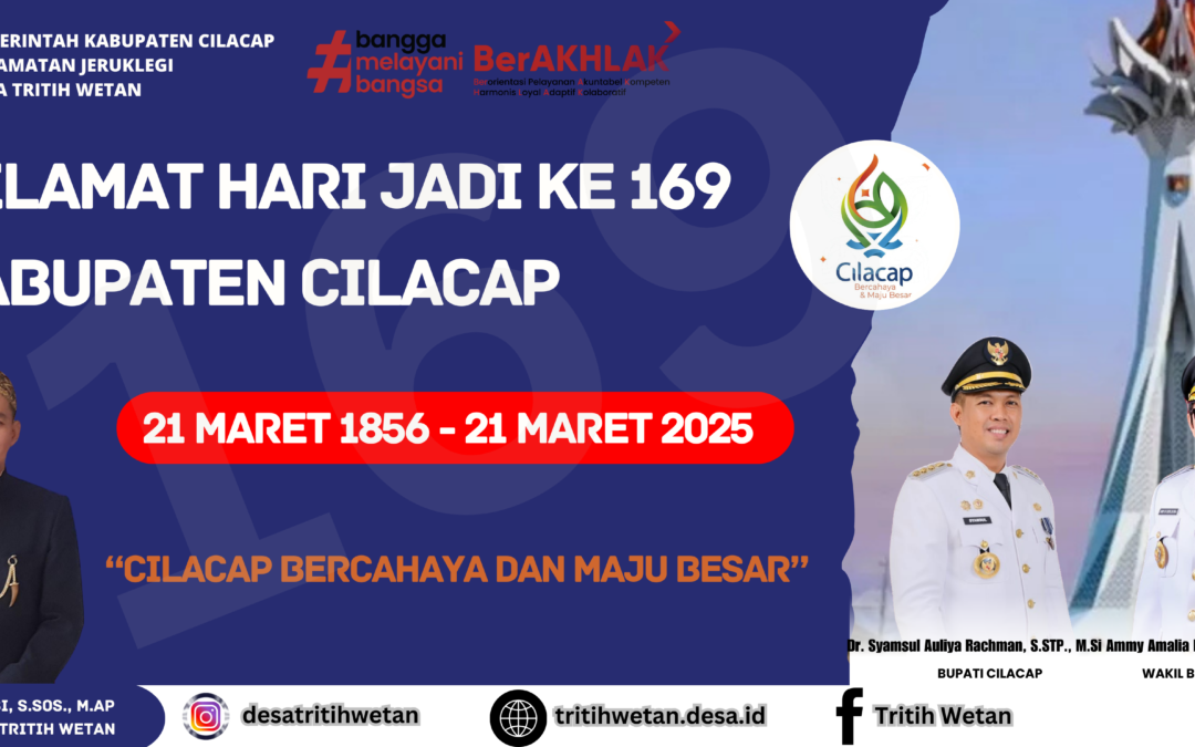 HARI JADI KE 169 KABUPATEN CILACAP TAHUN 2025