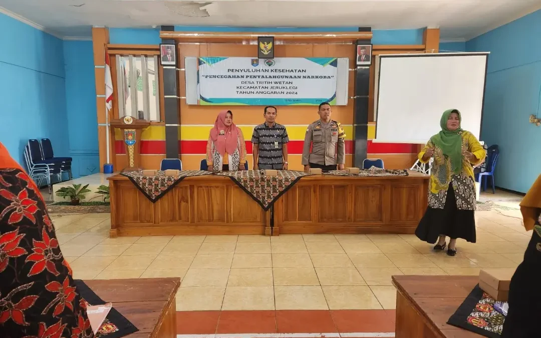 PENYULUHAN KESEHATAN: PENCEGAHAN PENYALAHGUNAAN NARKOBA DI DESA TRITIH WETAN