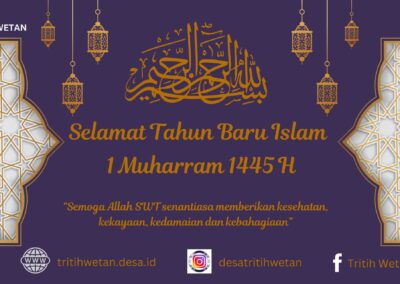 SELAMAT TAHUN BARU ISLAM 1 MUHARRAM 1445 H TAHUN 2024
