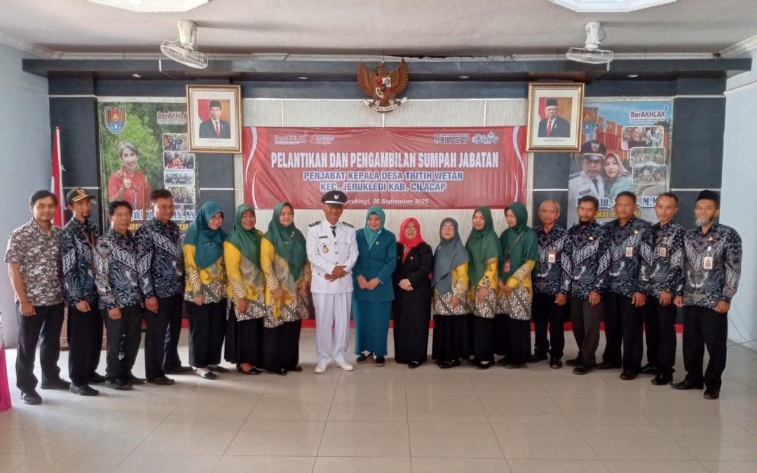 PELANTIKAN PJ DESA TRITIH WETAN