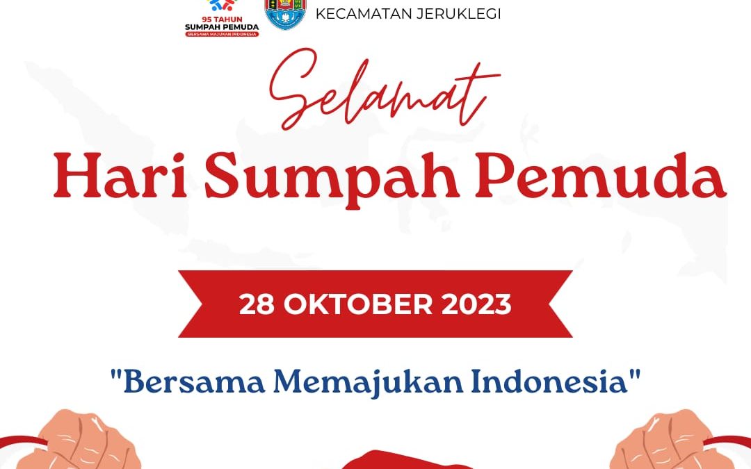 DESA TRITIH WETAN KECAMATAN JERUKLEGI KABUPATEN CILACAP MENGUCAPKAN “SELAMAT HARI SUMPAH PEMUDA” 28 OKTOBER 2023 “Bersama Memajukan Indonesia”