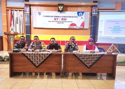 PELATIHAN ADMINISTRASI KEPENDUDUKAN BAGI KETUA RT & KETUA RW DESA TRITIH WETAN KECAMATAN JERUKLEGI KABUPATEN CILACAP