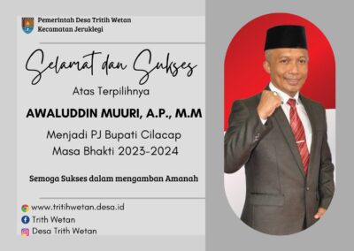 BAPAK AWALUDDIN MUURI, A.P., M.M., PJ BUPATI CILACAP MASA BHAKTI 2023 – 2024