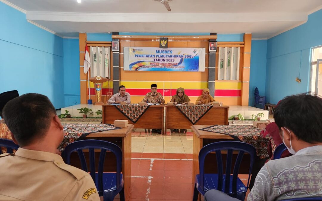MUSYAWARAH DESA: PENETAPAN PEMUTAKHIRAN DATA SDGS DESA TRITIH WETAN TAHUN 2023