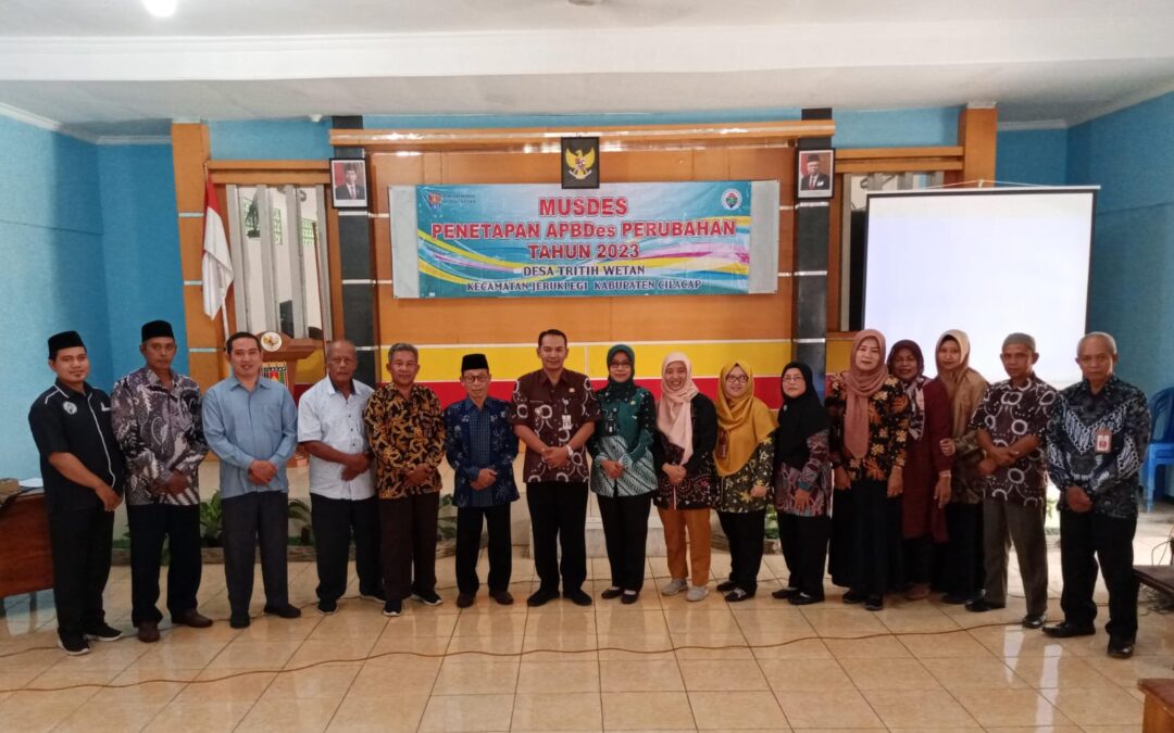 MUSYAWARAH DESA PENETAPAN APBDES PERUBAHAN TAHUN 2023 DESA TRITIH WETAN: MENGGARAP PEMBANGUNAN SECARA AKUNTABEL