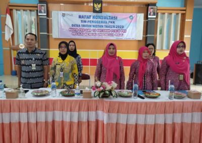 KEGIATAN RAPAT KONSULTASI TIM PENGGERAK PKK DESA TRITIH WETAN KECAMATAN JERUKELGI KABUPATEN CILACAP