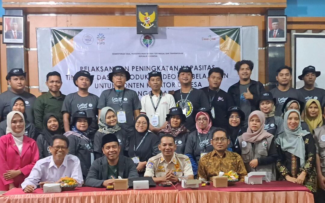 PENUTUPAN KEGIATAN PELATIHAN PENINGKATAN KAPASITAS TINGKAT DASAR VIDEO PEMBELAJARAN UNTUK CONTENT CREATOR DESA TAHUN ANGGARAN 2024