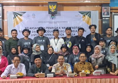 PENUTUPAN KEGIATAN PELATIHAN PENINGKATAN KAPASITAS TINGKAT DASAR VIDEO PEMBELAJARAN UNTUK CONTENT CREATOR DESA TAHUN ANGGARAN 2024