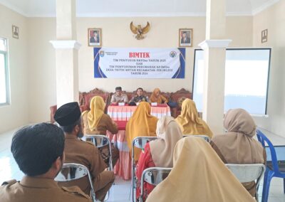 BIMTEK TIM PENYUSUN RKPDES 2025 DAN PERUBAHAN RPJMDES DESA TRITIH WETAN DIGELAR DI PENDOPO KANTOR DESA TRITIH WETAN
