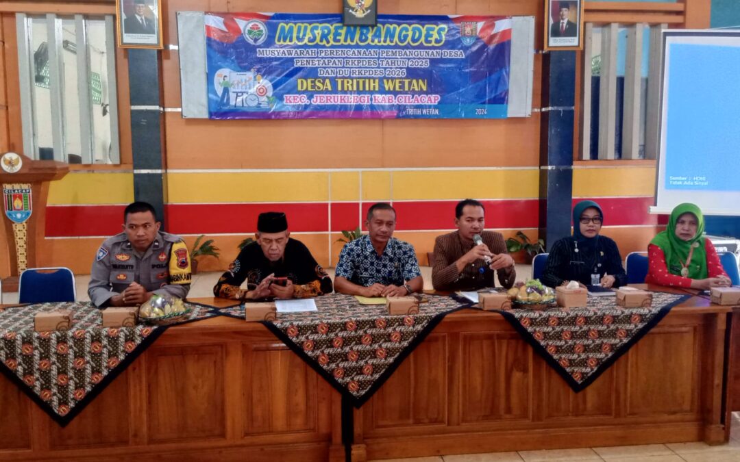 MUSYAWARAH PERENCANAAN PEMBANGUNAN DESA TRITIH WETAN TETAPKAN RKP DESA TAHUN 2025