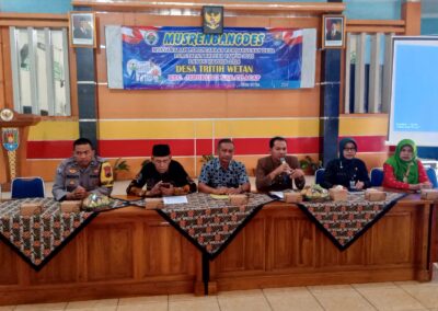 MUSYAWARAH PERENCANAAN PEMBANGUNAN DESA TRITIH WETAN TETAPKAN RKP DESA TAHUN 2025