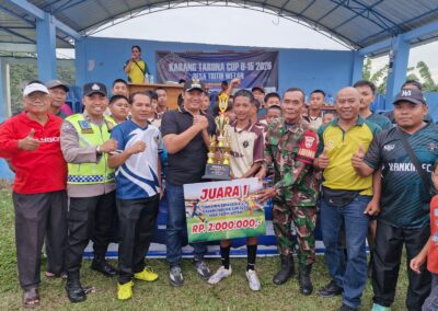 FINAL TURNAMEN SEPAK BOLA U-15 KARANG TARUNA CUP DESA TRITIH WETAN BERLANGSUNG MERIAH
