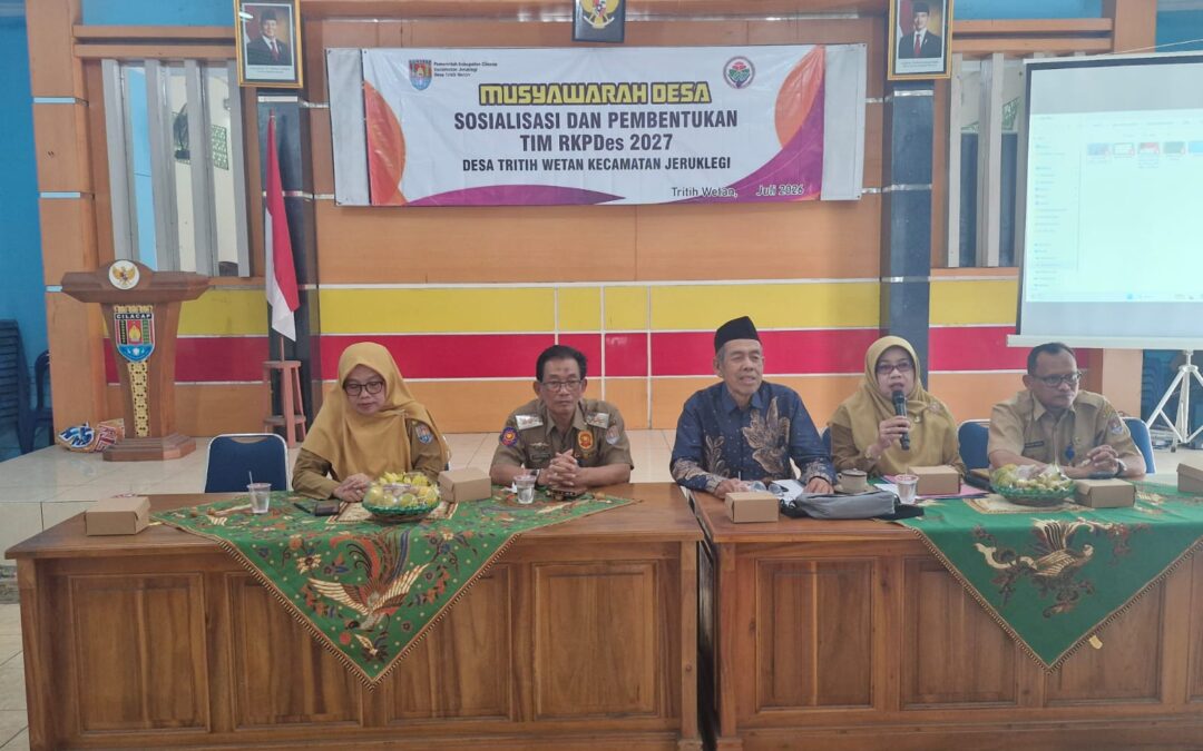 MUSYAWARAH DESA PEMBENTUKAN TIM PENYUSUN RKP DESA TAHUN 2027 DESA TRITIH WETAN