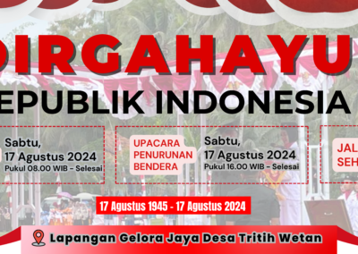 PENGUMUMAN BAGI SELURUH WARGA DESA TRITIH WETAN KECAMATAN JERUKLEGI KABUPATEN CILACAP
