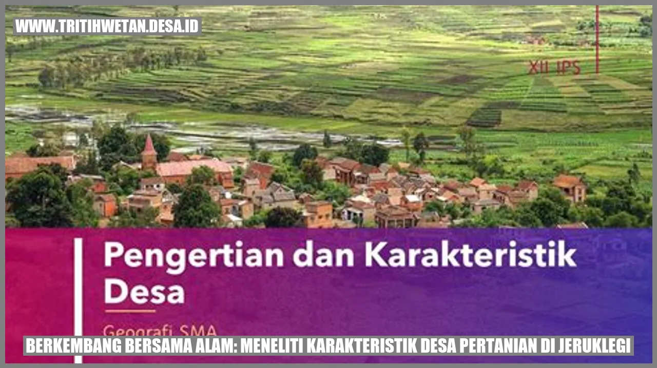Gambar Desa Pertanian di Jeruklegi