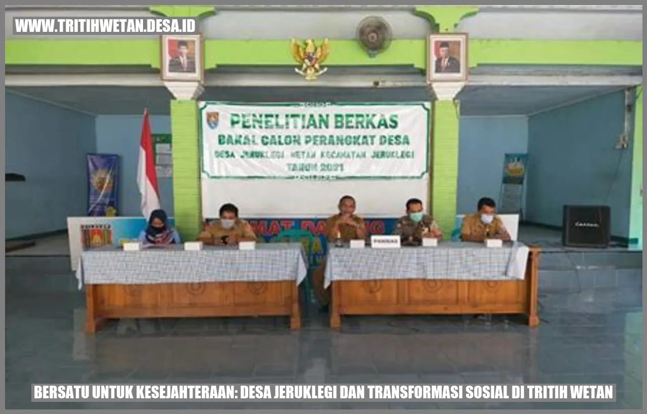 Bersatu untuk Kesejahteraan: Desa Jeruklegi dan Transformasi Sosial di Tritih Wetan