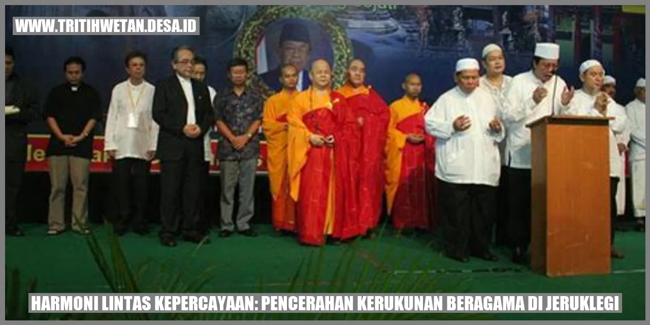 Harmoni Lintas Kepercayaan: Pencerahan Kerukunan Beragama di Jeruklegi
