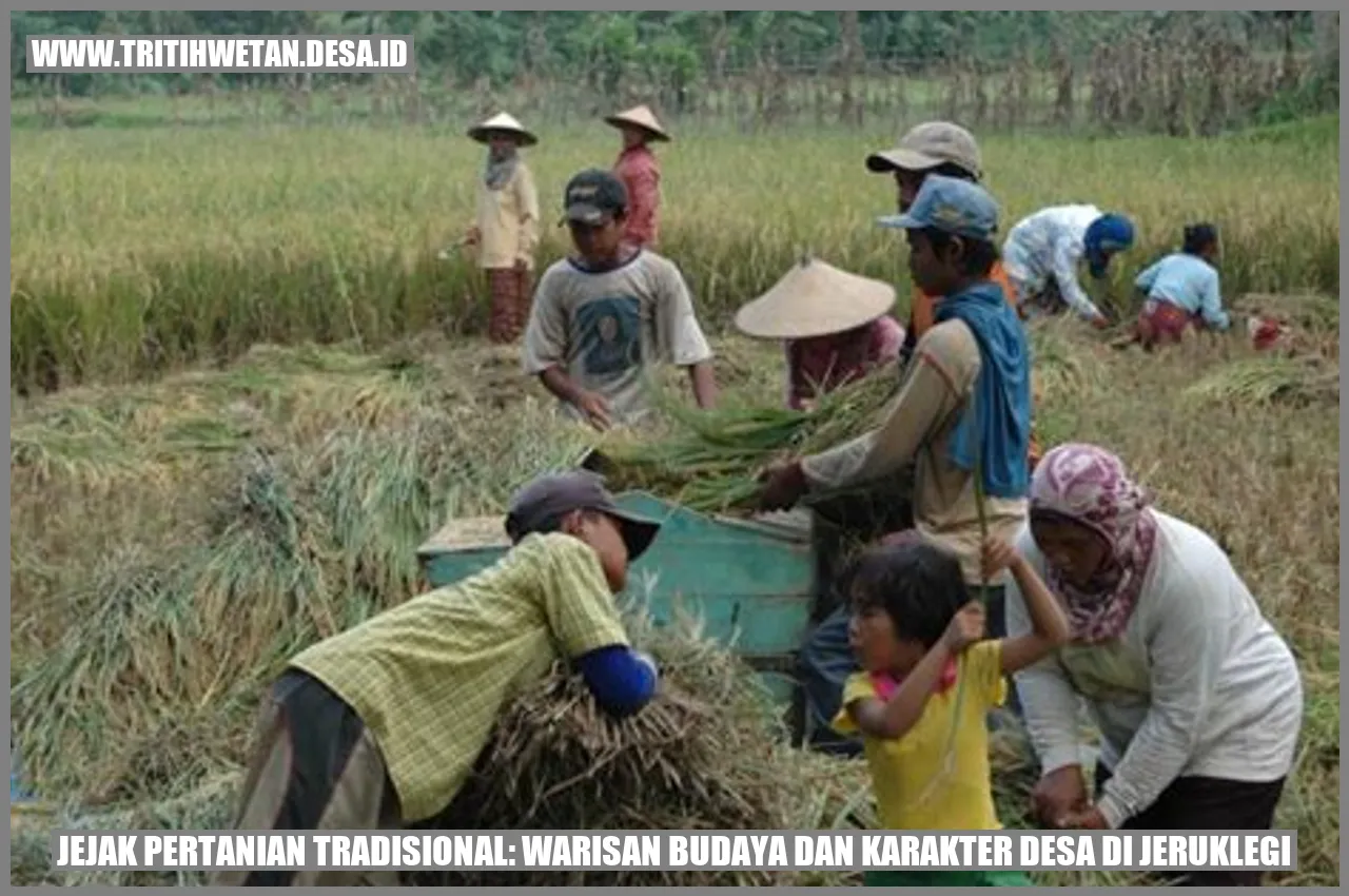 Jejak Pertanian Tradisional: Warisan Budaya dan Karakter Desa di Jeruklegi
