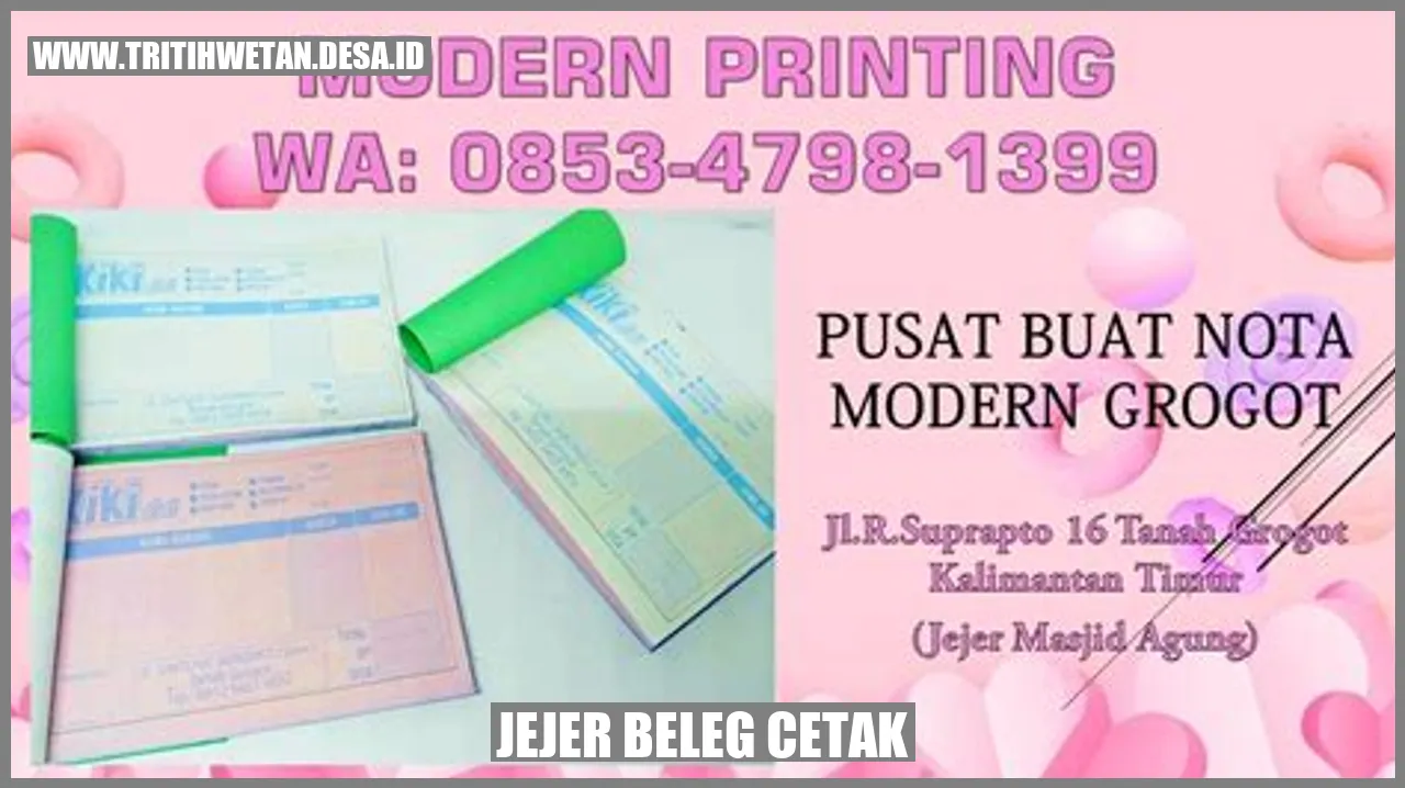 Jejer Beleg Cetak