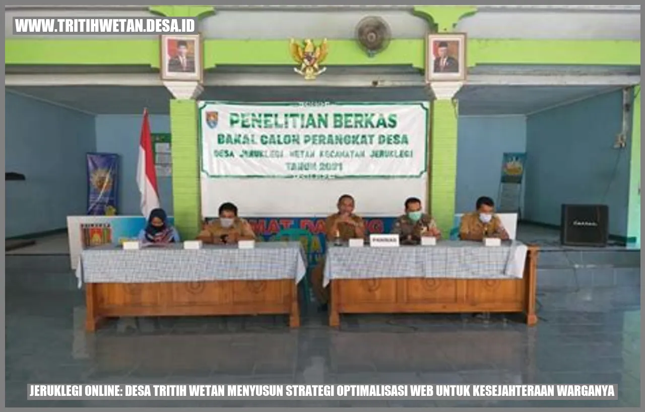 Jeruklegi Online: Desa Tritih Wetan Menyusun Strategi Optimalisasi Web untuk Kesejahteraan Warganya