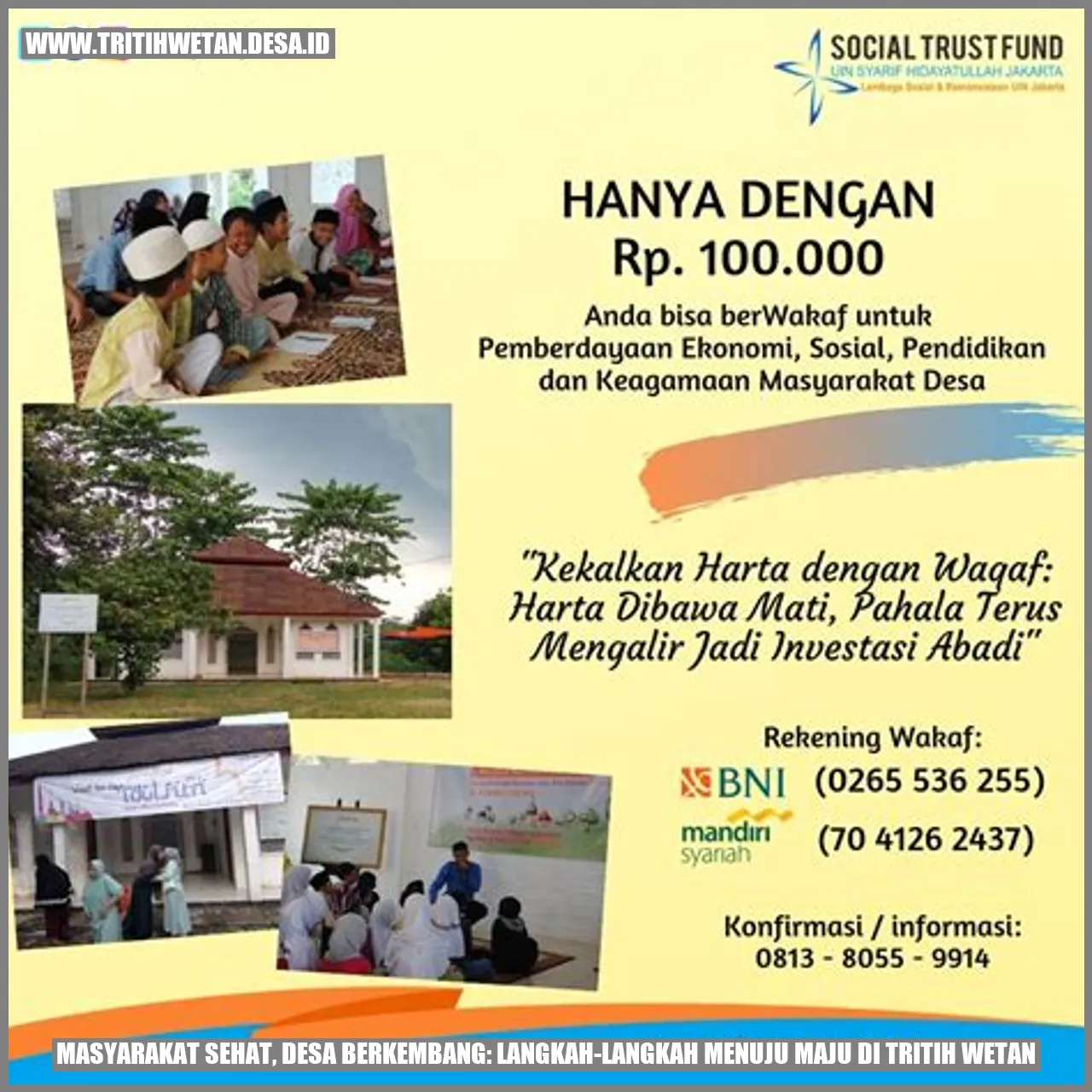 Masyarakat Sehat, Desa Berkembang: Langkah-Langkah Menuju Maju di Tritih Wetan