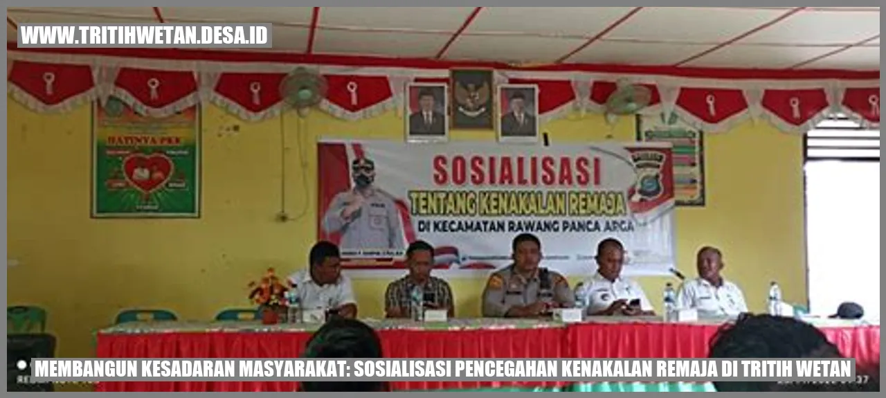 Sosialisasi Pencegahan Kenakalan Remaja di Tritih Wetan