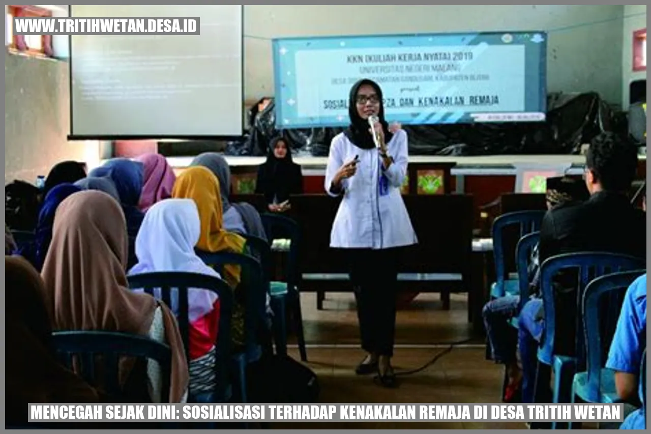 Mencegah Sejak Dini: Sosialisasi Terhadap Kenakalan Remaja di Desa Tritih Wetan