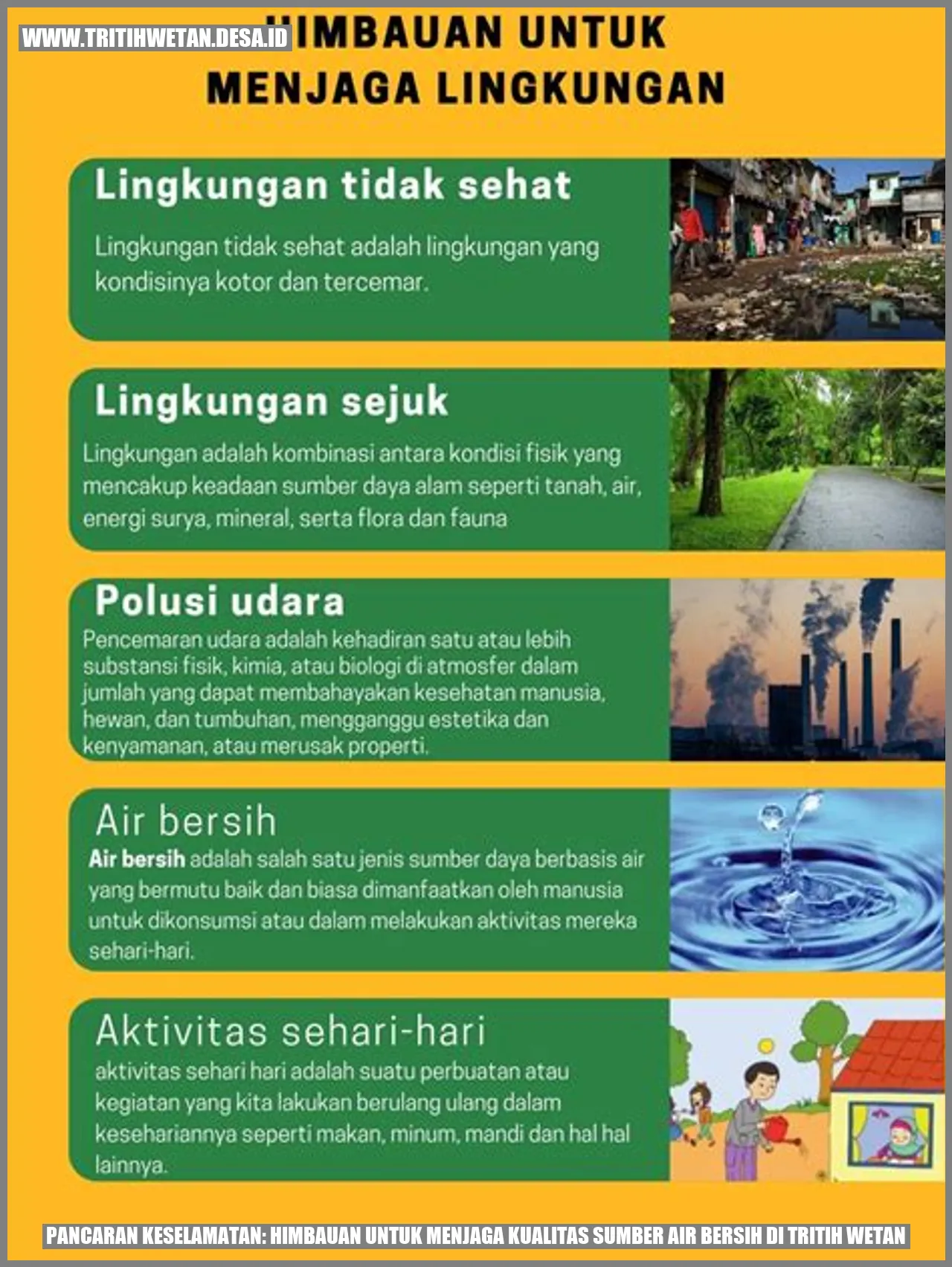 Sumber Air Bersih di Tritih Wetan