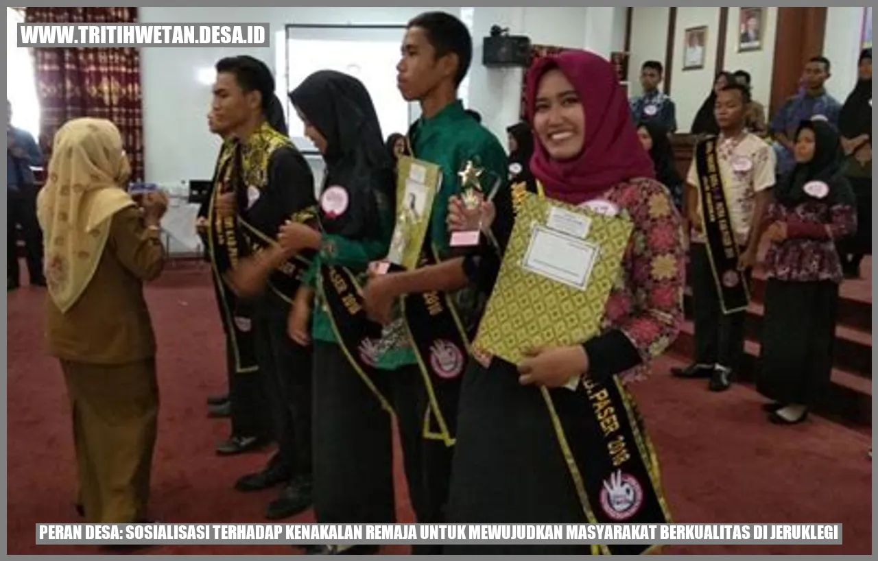 Peran Desa: Sosialisasi Terhadap Kenakalan Remaja untuk Mewujudkan Masyarakat Berkualitas di Jeruklegi